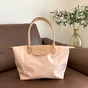 Longchamp pink women's tote bag medium brand new